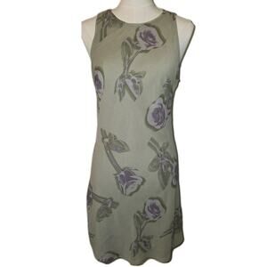 NWT S Green Floral Sleeveless Lined Dress by Wild Fable MSRP $25